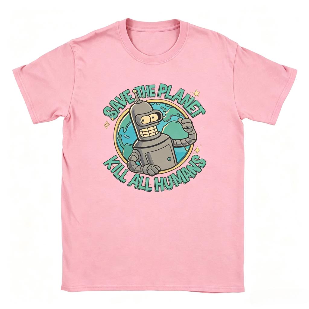 Salva il Pianeta Uccidi Tutti gli Umani T-shirt Unisex e da Donna Estate Maglietta Stampata Grafica YK Streetwear