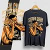 Unisex Shirt Cotton Oversize Large Size New Stephen Curry Night Night Graphic Round Neck Cotton T-Shirt for Men and Women