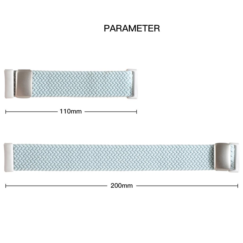Replacement Strap for Huawei Watch Fit 4 Pro/4/3 Nylon Braided Watch Band with Magnetic Buckle (Metal Joint)