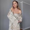 New Arrival Print Fancy Satin Ice Silk Top Pants Suit Printed Top Long Pants Set