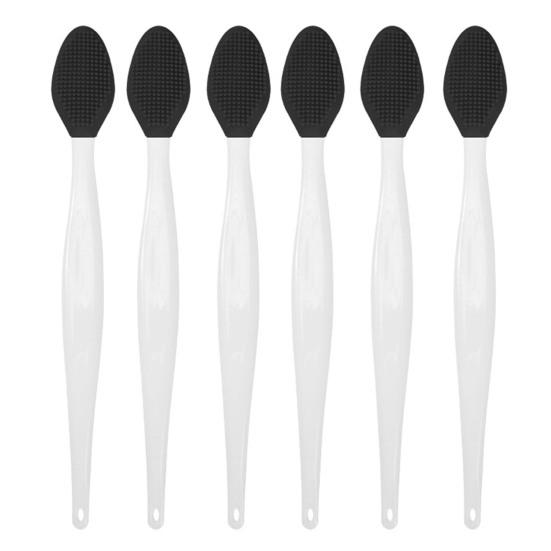 Silicone Lip Scrub Brush Double Sided Lip Exfoliator for Lightening Dark Lips Facial Cleaning Tool for Dry Skin Chapped Lips