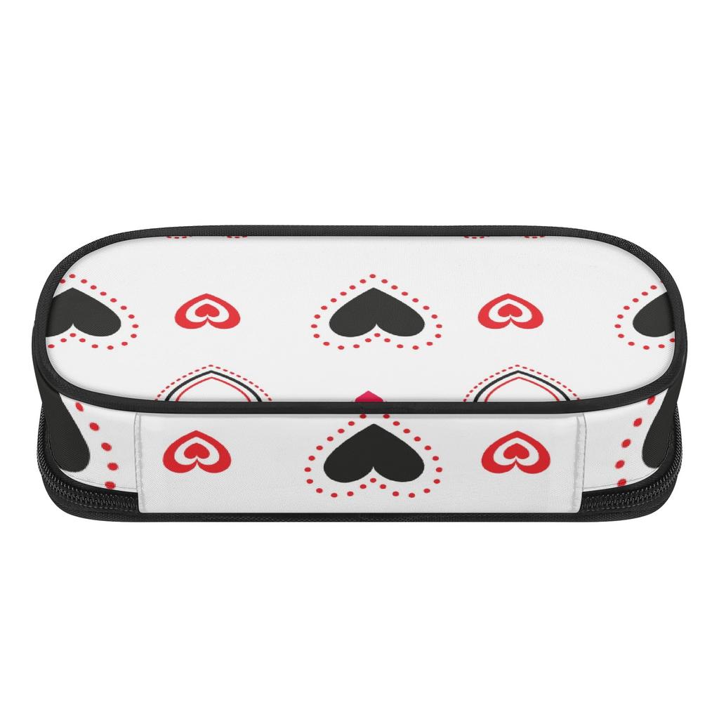 Pen Case Structured Scratch Resistant Polyester Easy Open Zipper with Main Compartment Mesh Pocket and Pen Slots for Boys Girls