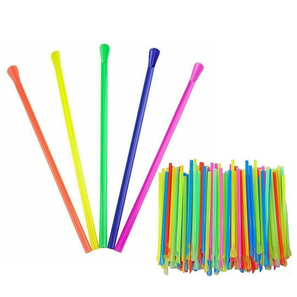 

Plastic Spoon Bar Pub Slush Straw Drinking Straw Party Celebration