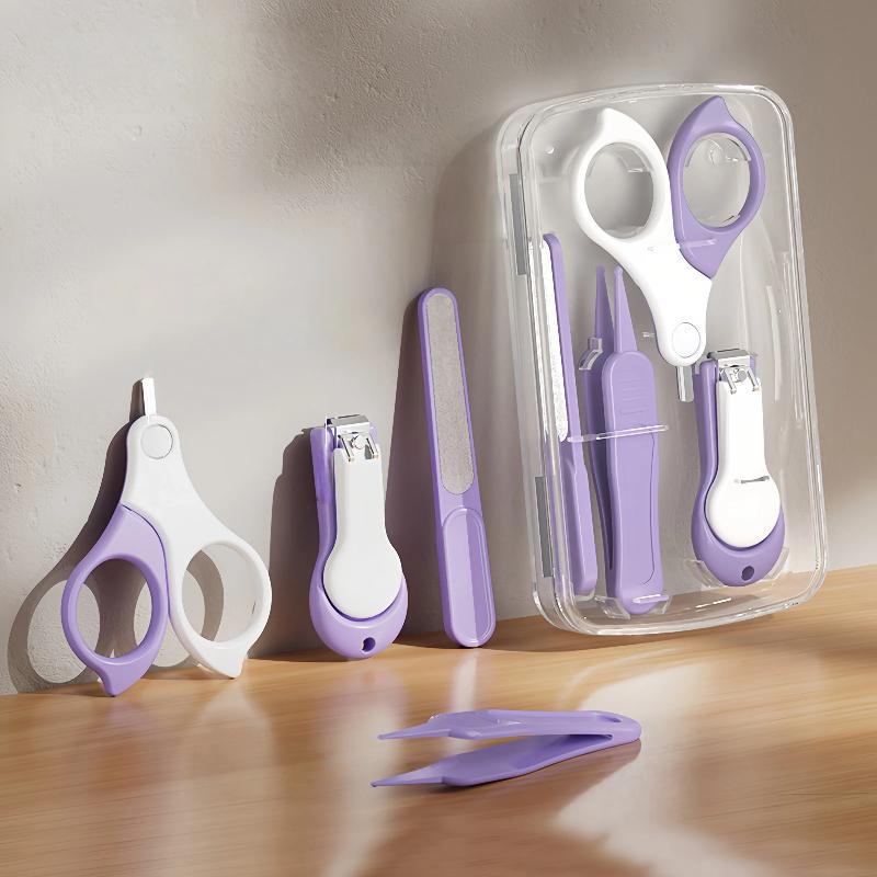 Baby Nail Clipper Set, Nail Scissors Specially For Newborn Babies, Children's Nail File And Scissors With Anti-Pinch Nail Clippers