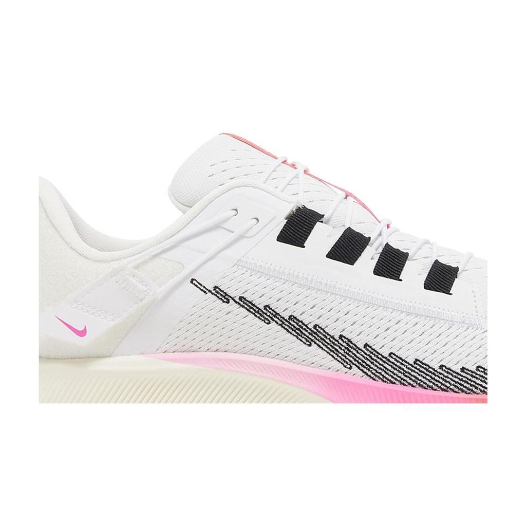 Nike Air Zoom Pegasus 38 FlyEase 'Rawdacious' (Unisex) White / Football Grey / Pink Blast / Black Running Shoes DJ5404 100
