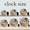[10-14Inch] High-Quality 1 High-Quality Wooden High-Quality Patterned High-Quality Wall High-Quality Clock, High-Quality Silent High-Quality Running