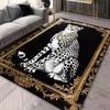 3D Modern Luxurious Leopard Carpets Living Room Decoration Rug Anti-slip Home Decor Rugs Bedroom Bedside Coffee Table Floor Mat