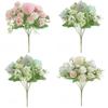 Dendranthema Morifolium Rose Wedding Decor Artificial Rose Bouquet For Photography And Home Celebration
