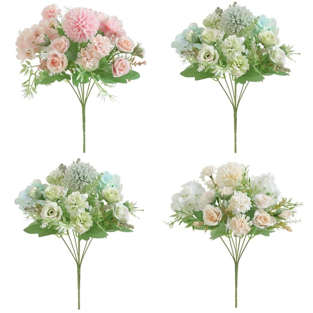 Dendranthema Morifolium Rose Wedding Decor Artificial Rose Bouquet For Photography And Home Celebration