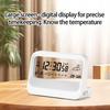 Digital Alarm Clock with Temperature Weather Desk Clock Day of Week Alarm Clocks for Bedroom Living Room Office Bedside