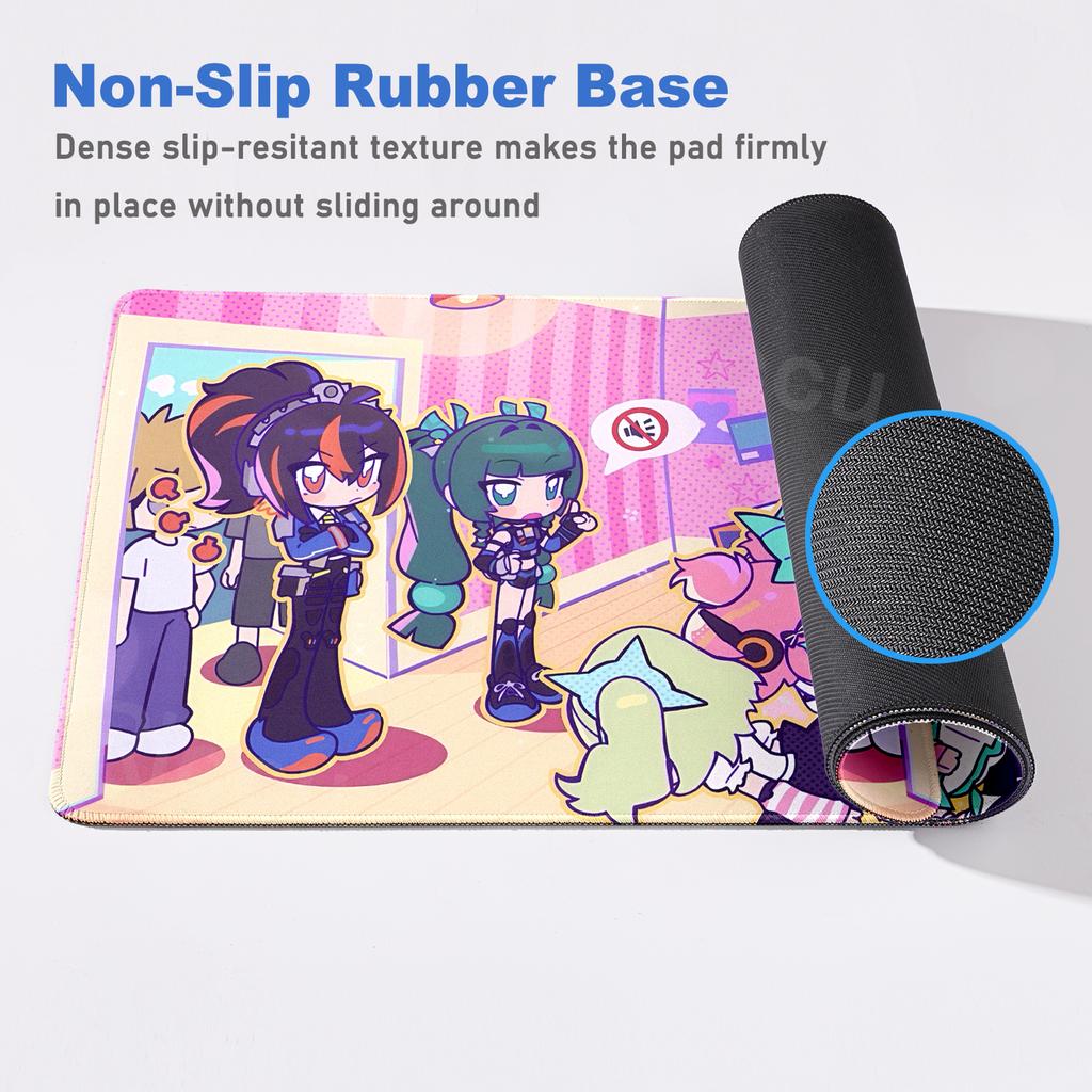 Kawaii Large Extended Delusional Angel Pattern Anime Girl Zenless Zone Zero Mouse Pad Non-slip Carpet Game Keyboard Lockedge Mat
