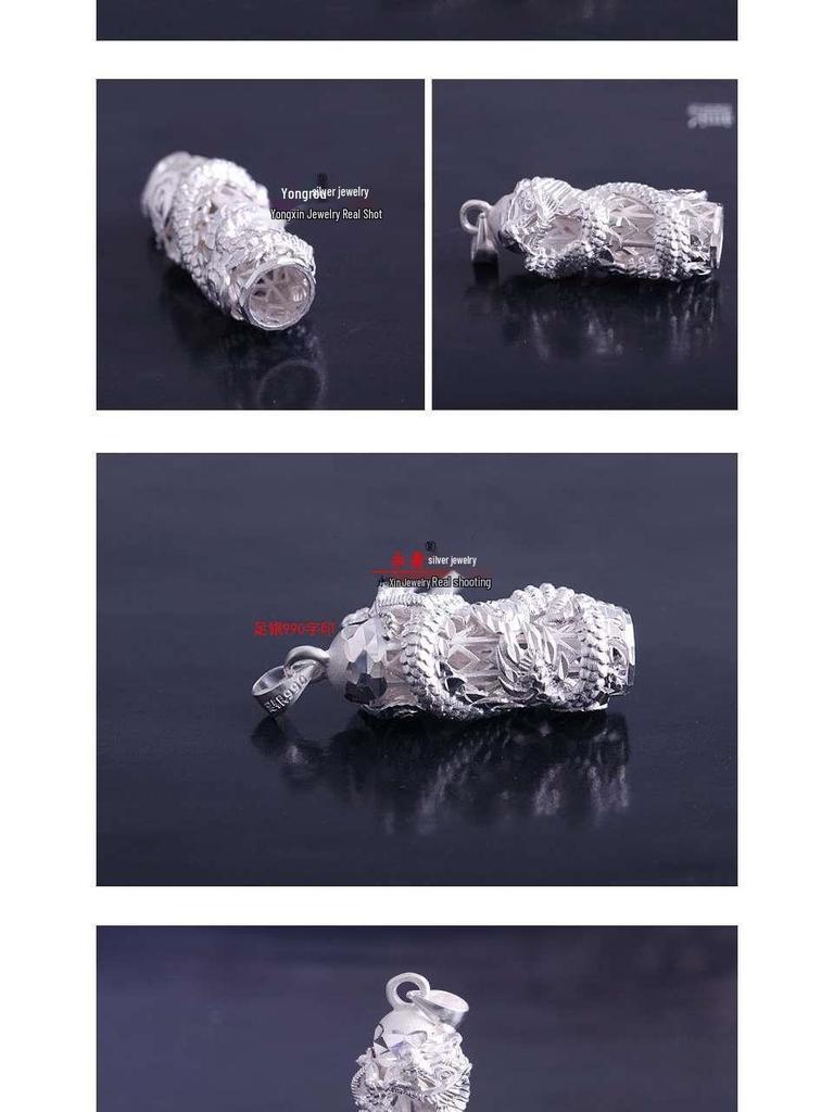 Sterlingsilber Drachen Säulen Anhänger Halskette: Trendiges Tierkreiszeichen-Design, Kühne Persönlichkeit, Ideales Weihnachtsgeschenk für Freund.