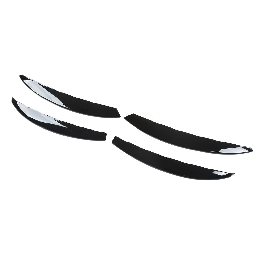 4 Pcs Front Fog Light Grille Trim Eyelid Eyebrow Wind Knife Strip Replacement for  ‑  C‑Class W206  06