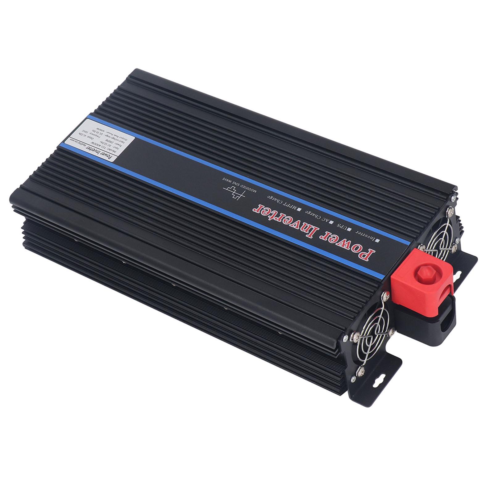 

Инвертор мощности 2000 Вт Солнечный Модифицированная синусоида Автомобильное зарядное устройство Преобразователь с ЖК-дисплеем Вход розетки