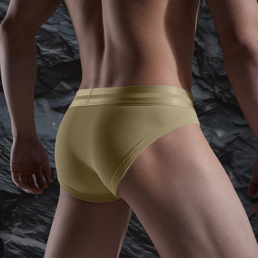 Men's Waffle Cotton Modal Briefs with Bullet Separation - Soft & Breathable