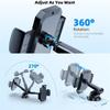 Phone Mount for Car, 3in1 Long Arm Suction Cup Holder Universal Cell Phone Holder Mount Dashboard Windshield Vent Compatible with All Smartphones