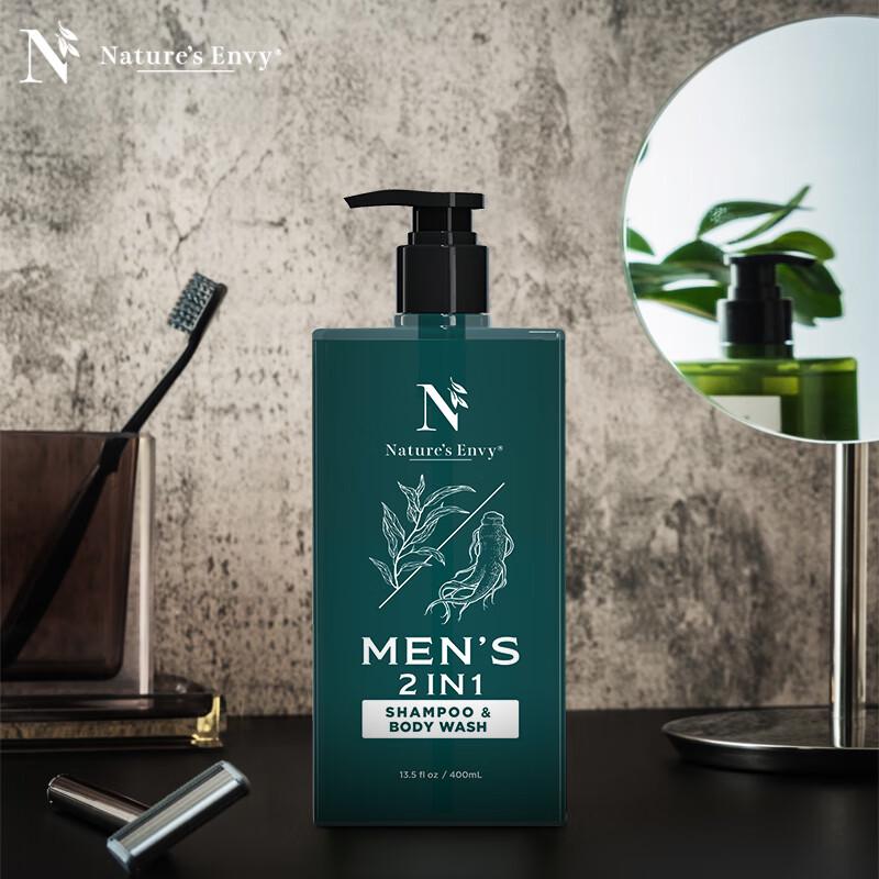 Nature's Gate Men's Vitality 2-in-1 Wash & Shampoo
