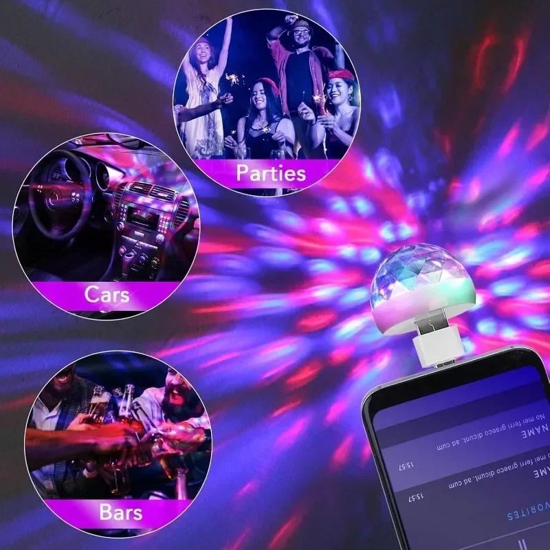 Car Led Auto Lamp USB Ambient Light, Portable Led Car Atmosphere Lights