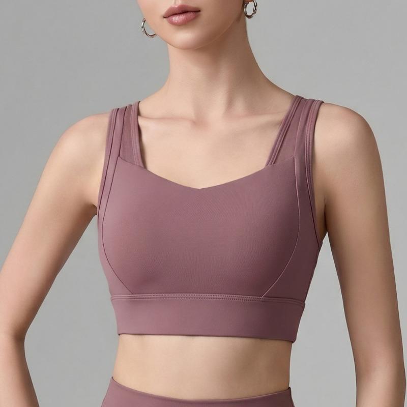 High Support Plus Size Sports Bra for Women Hollow Back Shockproof Running Fitness Tank Intimates