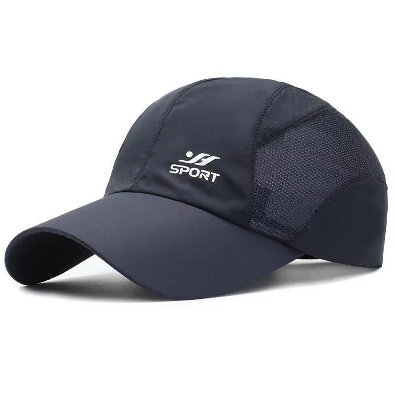 Spring Summer New Sports Hats Men's Sun Hats Outdoor Quick Drying Fabric Baseball Net Caps Sunscreen Breathable Caps
