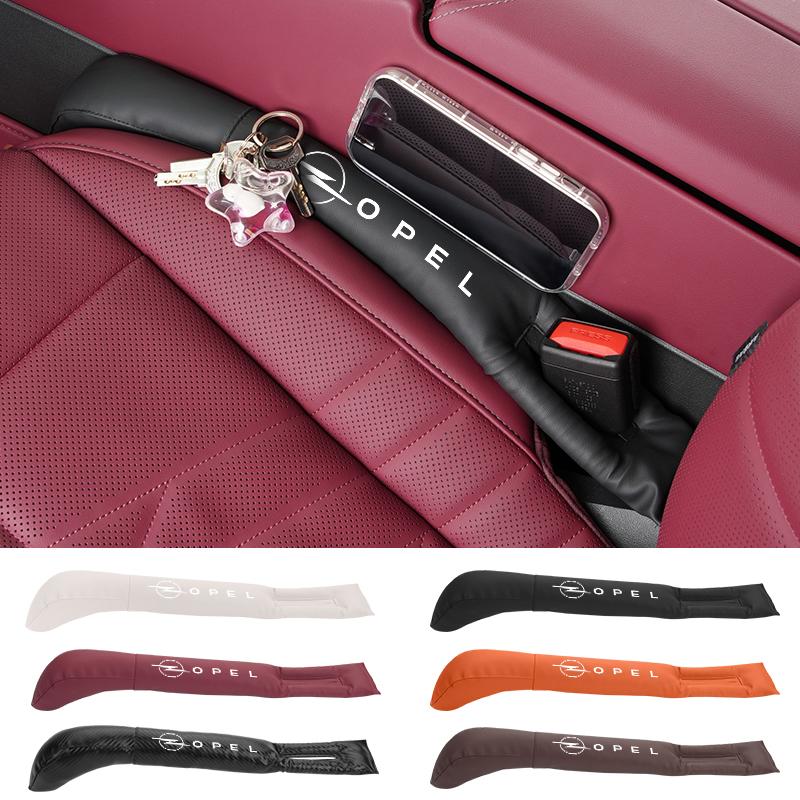 New J-shaped Leather Car Seat Gap Plug Filler Leakproof Pads For Opel Astra Insignia Corsa Zafira Meriva Mokka Vivaro Vectra Ant