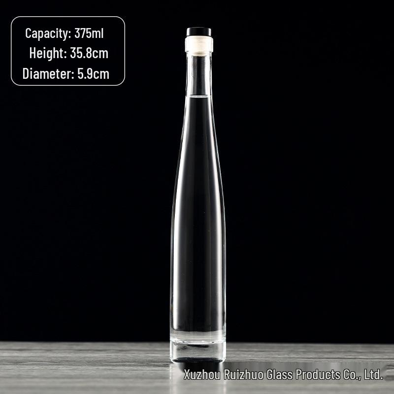 375ml High-Grade Frosted Glass Bottle for Vodka, Ice Wine, or Red Wine
