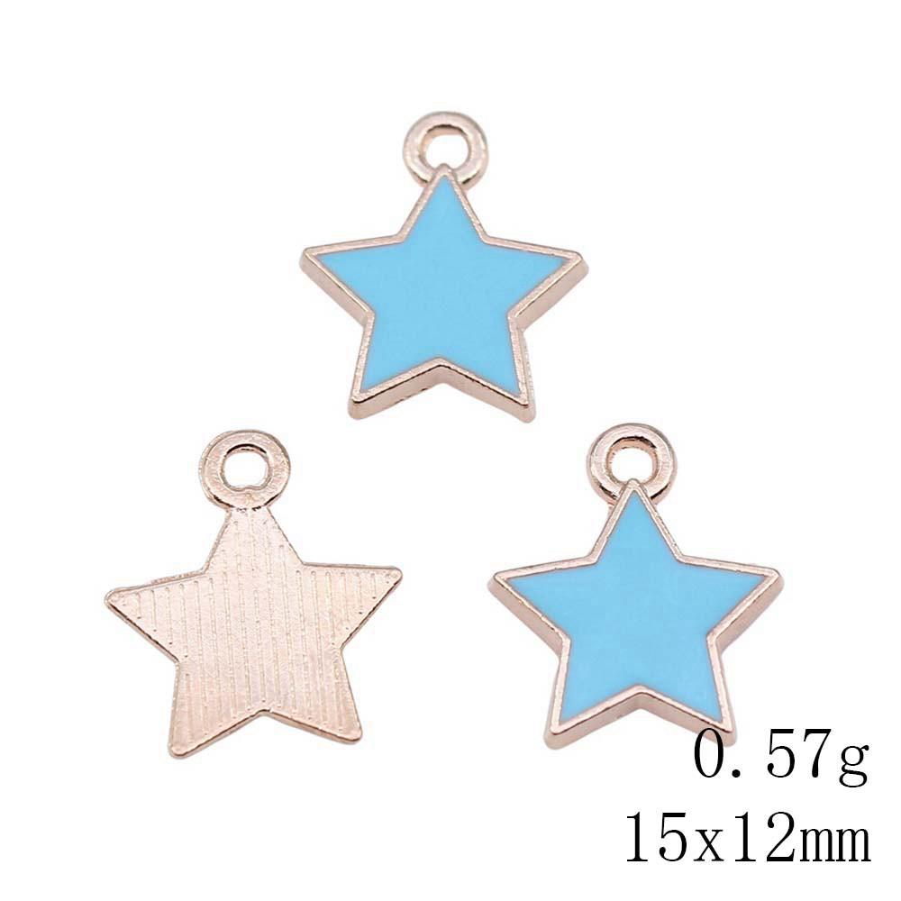 Mother's Day Charms For Nails Pentagram Moon Enamel Charms Pendant Art Supplies Pendant Accessories