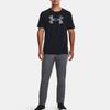 Under Armour Logo Print Crew Neck Short Sleeve T-Shirt Men Tops Black 1379451-001