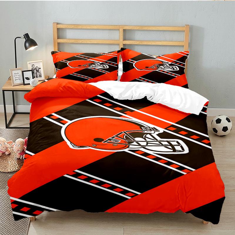 Cincinnati Browns Legacy Bedding Set 3pcs, High Quality Bedding Set Including 1pc Duvet Cover And 2pcs Pillowcases for Bedroom, Dormitory Gift