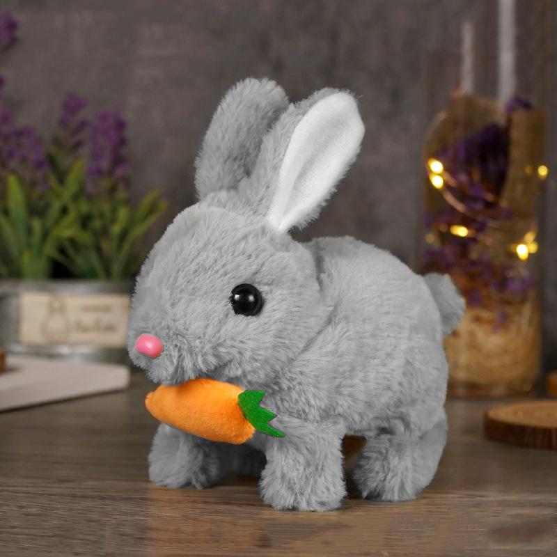 Puzzle Kinder Elektronisches Spielzeug Elektrisches Stofftier Hase Laufen Bellen Nicken Geburtstagsfeiern Feiertagsgeschenke Zimmerdekoration