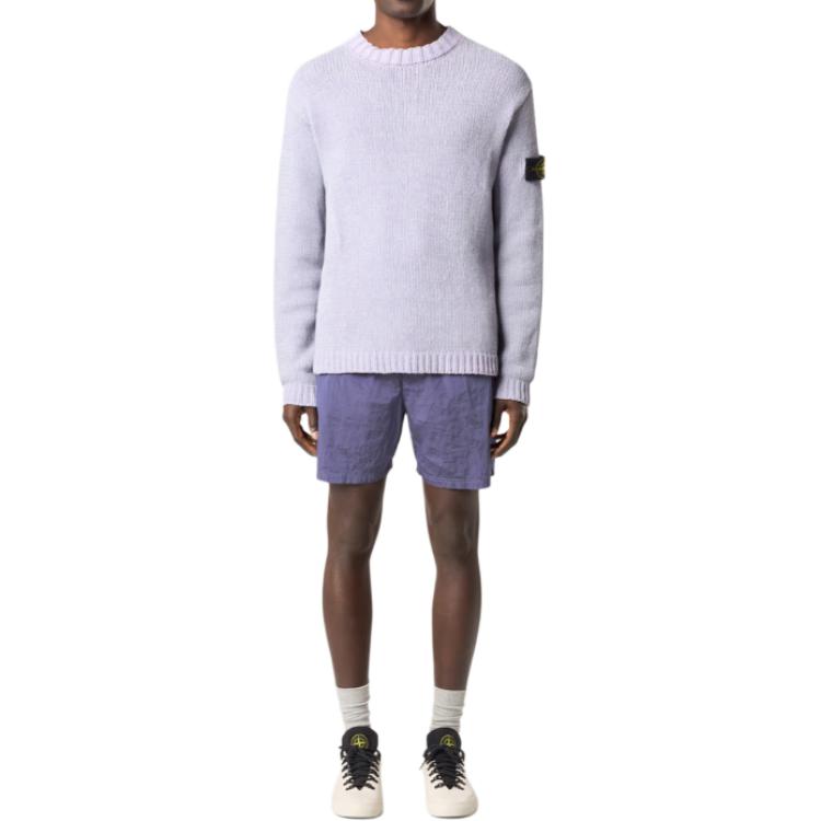 Stone Island Elastic Badge Swim Shorts Men swimwear Lavender K1S15B1000-09S0043-V0047