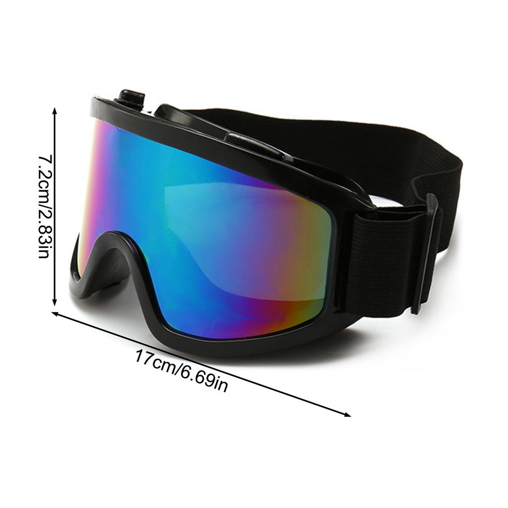 Motorcycle Ski Goggles for Men Women Windproof Sandproof with Interchangeable Lenses Protection Cycling Snow Sports Glasses