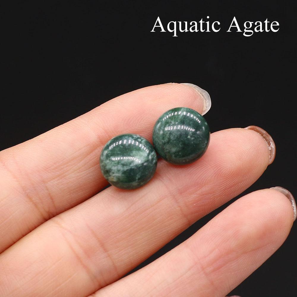 

1 пара, серьги с кристаллами для исцеления богемского рейки, уникальные энергетические серьги-гвоздики с натуральными круглыми камнями для женщин, праздничные украшения, подарки 12×12 мм 1Pair/12×12mm