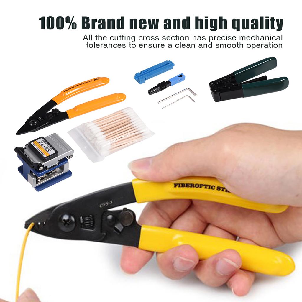 Optic Cutting Ftth Splice   Optic Splice Stripping Tool Kit Set With   Cleaver FC-6S