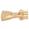 Fountain Nozzle Brass G3/4 Female Thread 25mm Narrow Fan Shaped Pond Sprinkler for Garden Pond