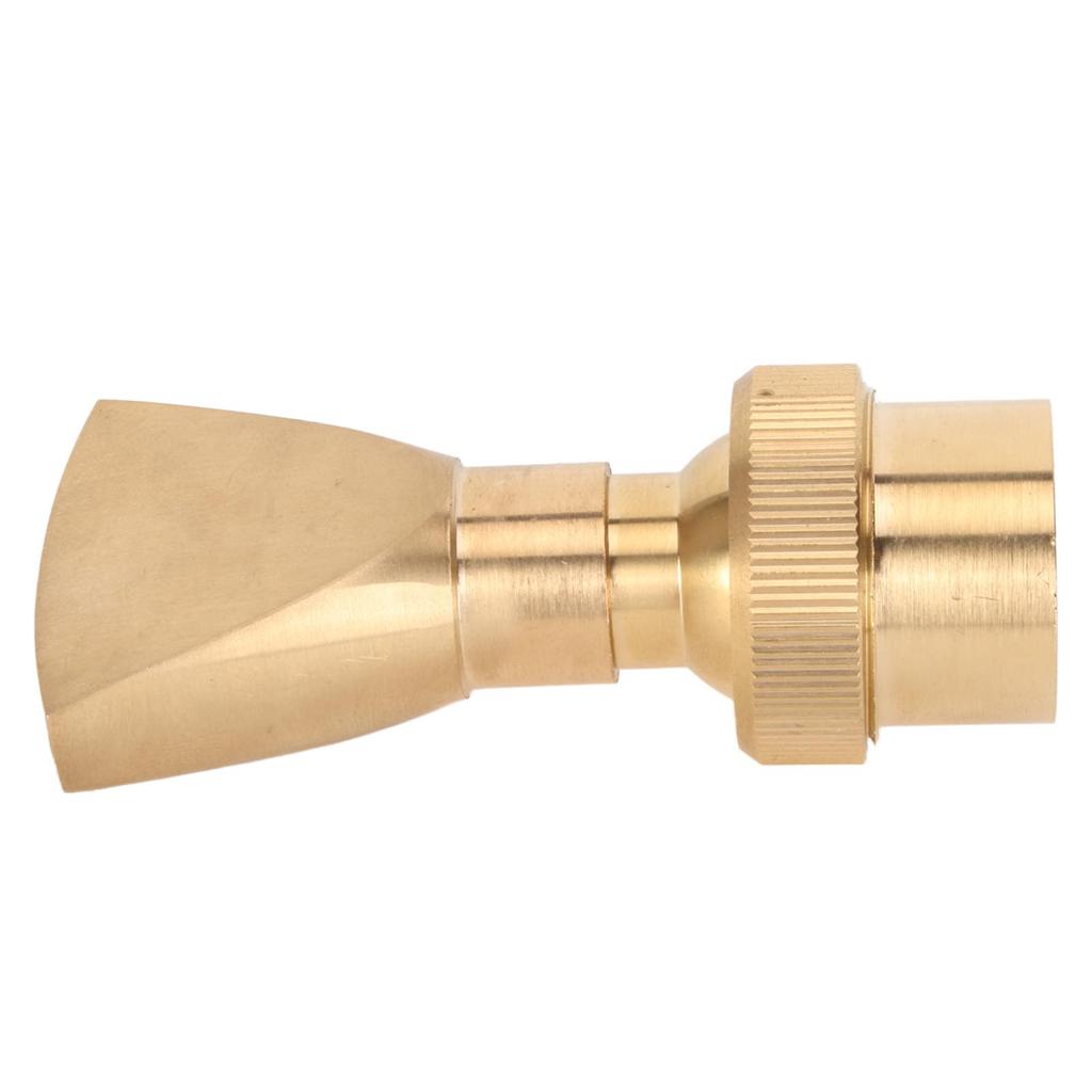 Fountain Nozzle Brass G3/4 Female Thread 25mm Narrow Fan Shaped Pond Sprinkler for Garden Pond