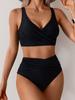 Plunging Backless Beach Vacation Swimsuit Sexy Bikini Women Split Swimsuit High Waist Swimsuit Suit Fine Stitching In A Variety of Colors Beachwear