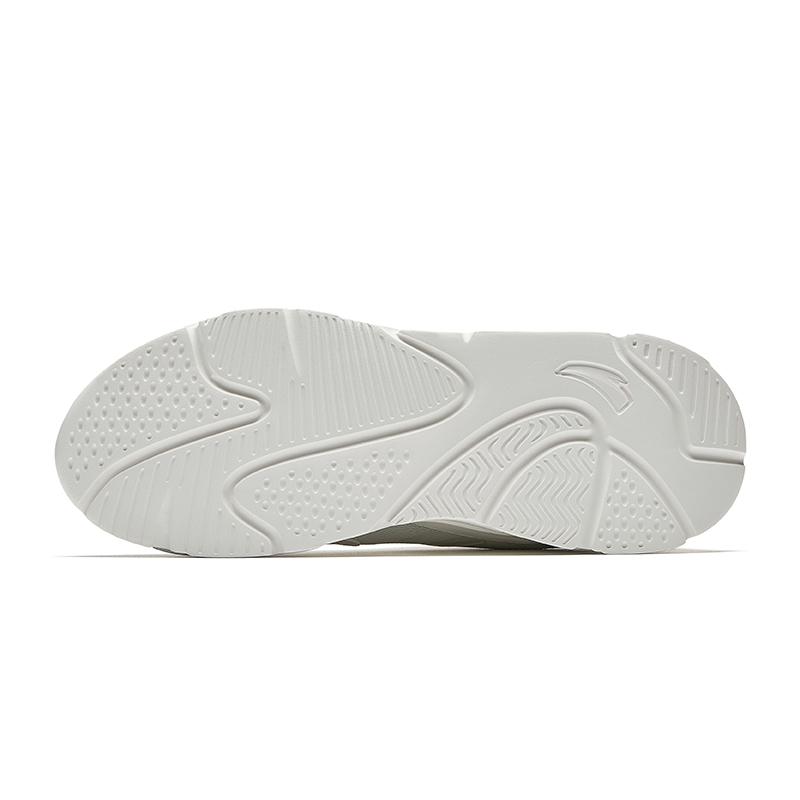 Anta Little Millennium Fabric Synthetic Leather Rubber Summer Low-Top Casual Shoes Men sneaker White Green 912638811-1