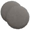 Seat Cushion 2 Pcs Light Grey Ø 40 Cm Cord Fabric