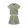 Volný Y2K sportovní set v americkém stylu – unisex streetwear a hip-hop párty ležérní set