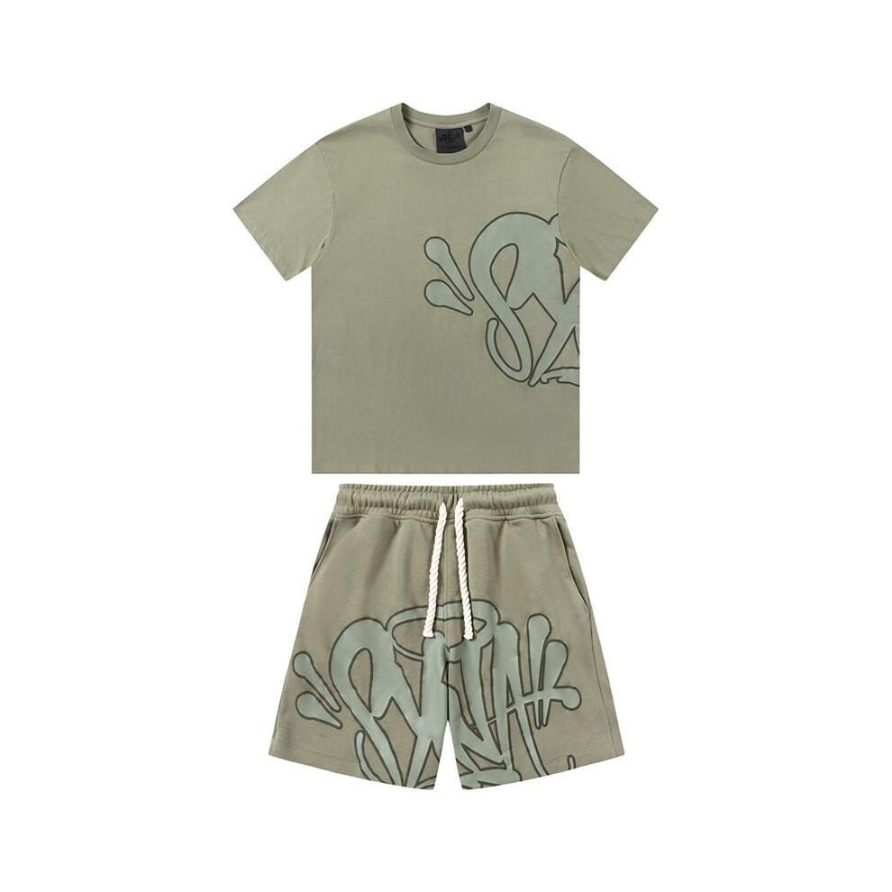 Volný Y2K sportovní set v americkém stylu – unisex streetwear a hip-hop párty ležérní set