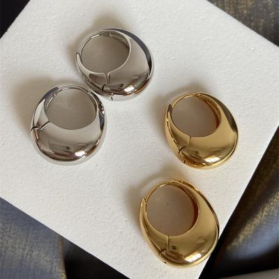 Oval Hollow Water Drop Temperament Light Luxury Advanced Design Ear Buckle Environmental Protection