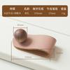 Top-Grain Leather Handle Anti-Collision Wardrobe Door Drawer Cabinet Pulls Black Walnut Genuine Leather Furniture Hardware