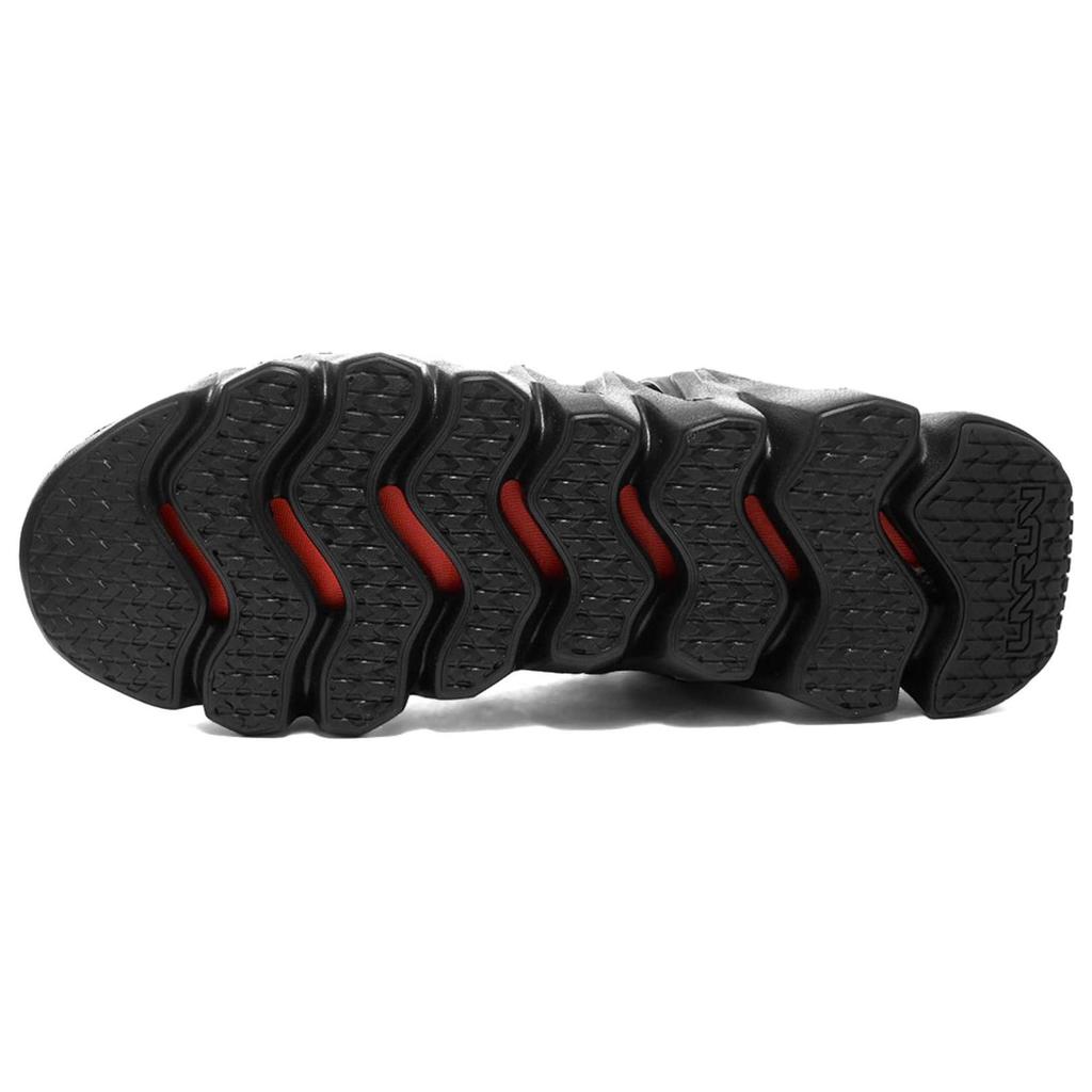 Li Ning Crazy Run X3 Klassisch und Vielseitig Rutschfest Abriebfest Niedrige Laufschuhe Herren Schwarz ARKQ005-1