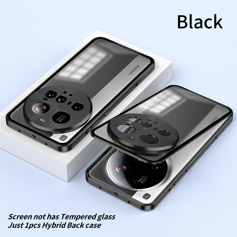Elastic Snap Magnetic Metal Bumper Frame Case For Xiaomi 15 Ultra 5G 6.73" Clear Frosted PC Lens Protection Back Cover