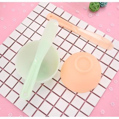Silicone Mask Bowl Set Adjustable Soft Mask Bowl Stick 2 Piece Set of Odor-free DIY Homemade Tools