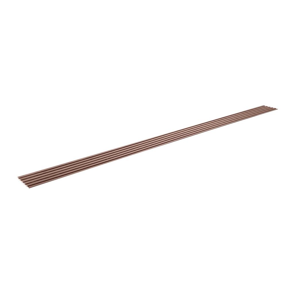 Wood Slat Acoustic Panels 8 PCS 96 X 6 Inch WPC for Modern Wall Grey Oak