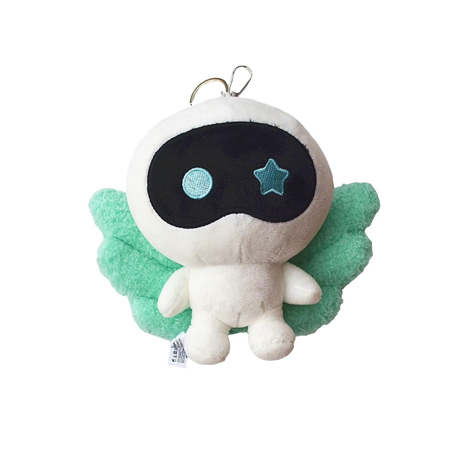 

Мягкий и милый кулон Милый брелок с ветром Девочка Сердце Плюшевая кукла Модный мультяшный кулон One Size