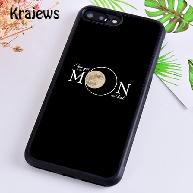 Krajews I Love You To The Moon And Back Soft Phone Case Cover For iPhone 17 Air 16 15 14 plus 11 12 13 pro max Fundas