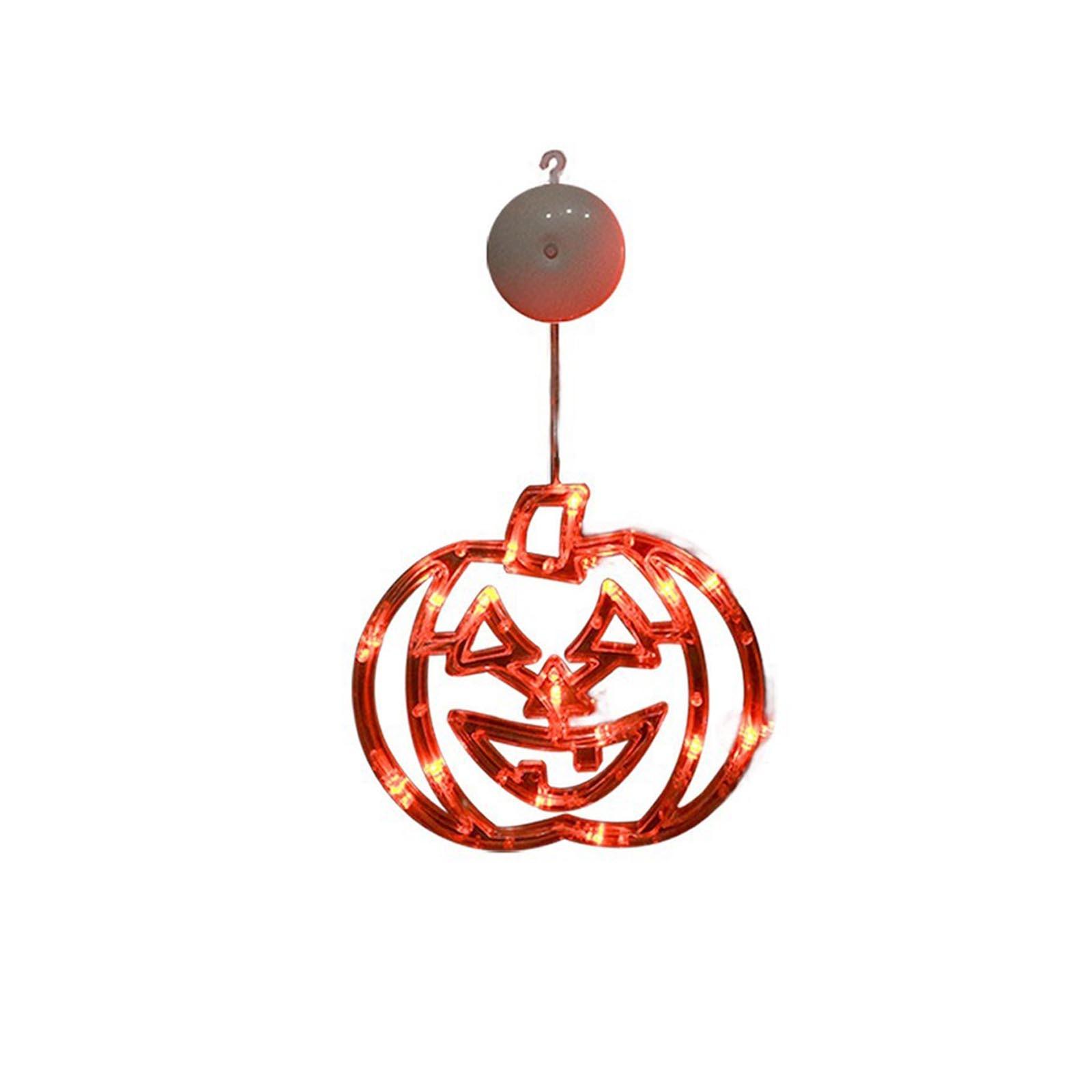 

Halloween Pumpkin Witch Shaped Lamp Window Decoration Suction Cup Lamp, Holiday Decoration, Gift For Friends One Size